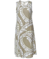 Tahiti Knee Length Rayon Hawaiian Dress
