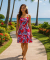 Malahini Short Hawaiian Dress Red
