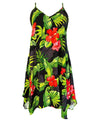 Short Dress with Scarf Hem Ewa Hibiscus