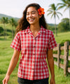 Cowgirl Palaka Shirt for Women Red Red