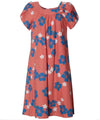 Petal Sleeves Short Hibiscus Muu Muu Dress