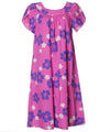 Petal Sleeves Short Hibiscus Muu Muu Dress