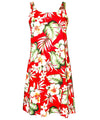 Hibiscus Luau Rayon Short Hawaiian Dress