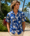 Short Sleeves Men's Rayon Pineapples Aloha Shirt