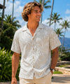 Short Sleeves Men's Rayon Pineapples Aloha Shirt