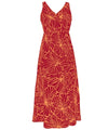 Tea Length Empire Waist Rayon Dress