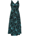 Tea Length Empire Waist Rayon Dress