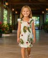 Wainapanapa Girls Hawaiian Orchids Sundress