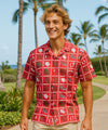 Flagship Hawaiian Aloha Shirt Red