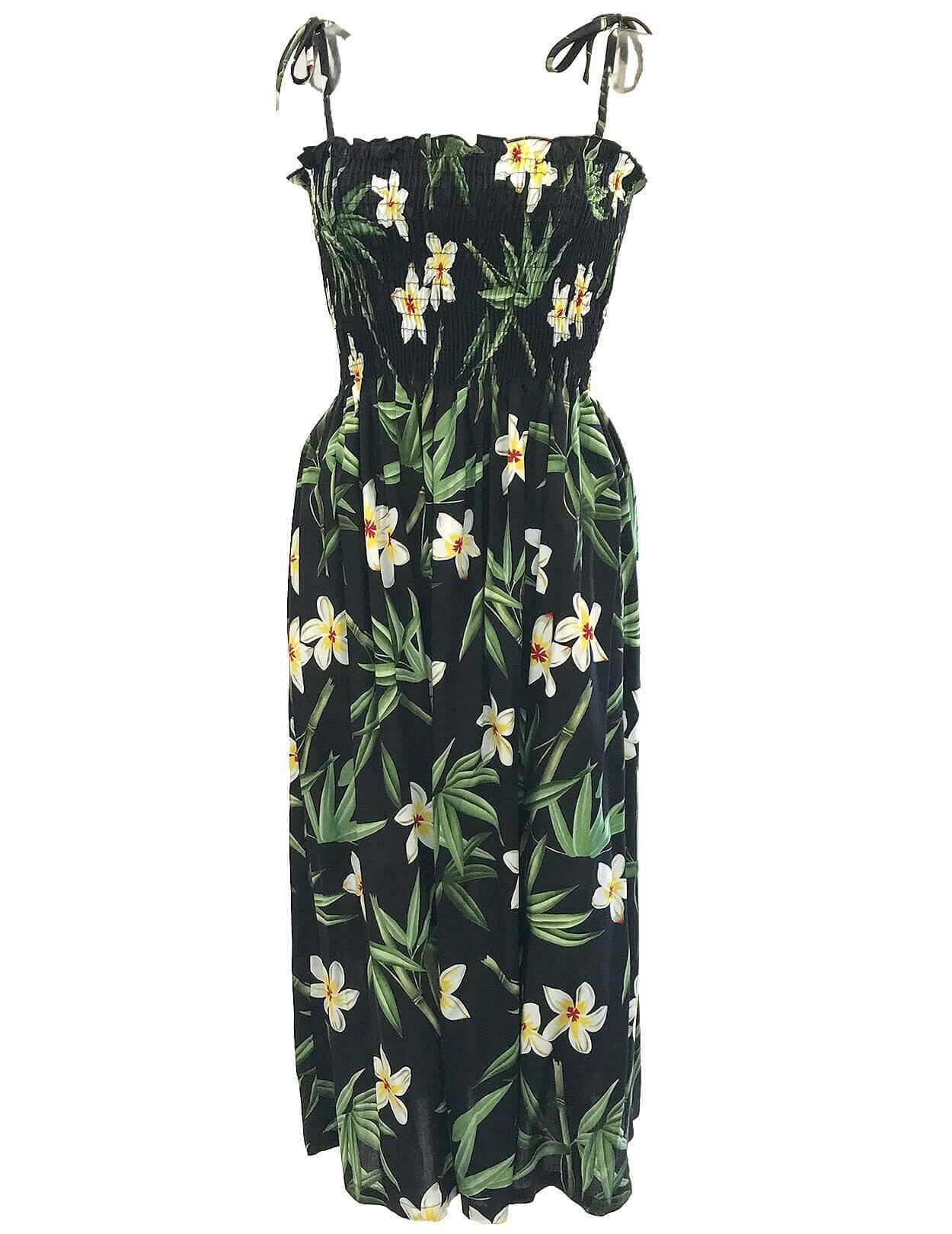 Bamboo Smock Hawaiian Dress