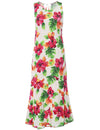 Alio Hibiscus Long Maxi Hawaiian Dress