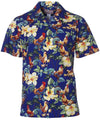 Short Sleeves Rooster Cotton Aloha Shirt
