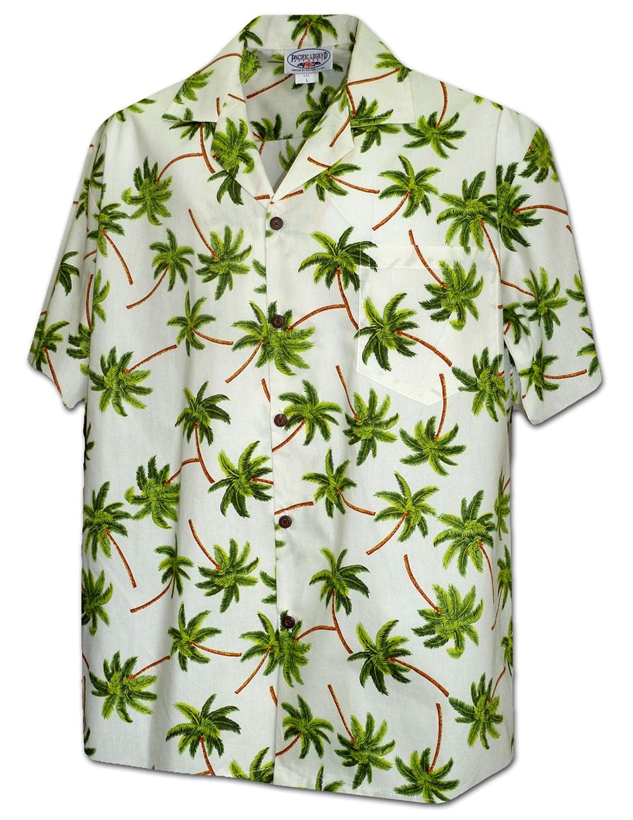 Aloha Palms Men's Cotton Hawiian Shirt