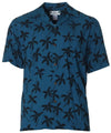 Men Aloha Palms Short Sleeves Hawaiian Shirt