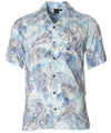 Sky Blue Wailea Resort Rayon Aloha Shirt
