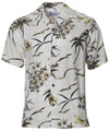 Cream Retro Short Sleeves Aloha Men's Shirt