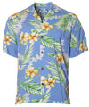 Sky Blue Tuberose Men's Hawaiian Shirt