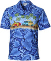 Short Sleeve Aloha Woody Cotton Hawaiian Shirt
