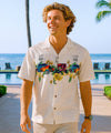 Hot Rod Parade Aloha Shirt Route 66 Silver