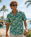 Waikiki Rayon Men's Hawaiian Shirt Sage Men's Rayon Shirts