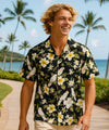 Short Sleeves Cockatoos Cotton poplin Hawaiian Shirt