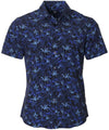 Coco Palm Poly Spandex Aloha Mens Polo Shirt