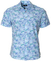 Coco Palm Poly Spandex Aloha Mens Polo Shirt