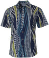 Resort Tail Hem Pacific Tapa Hawaiian Shirt