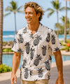 Lanai Cotton Men's Aloha Shirt White
