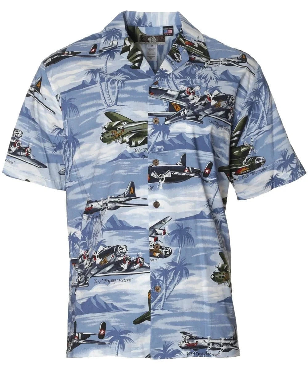 B17 Bomber Men's Rayon Aloha Shirt