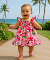 Baby Hula Girl's 2 Piece Capri Set Pink