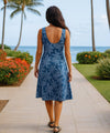 Pineapples Rayon Midi Hawaiian Dress