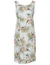 Bias Cut Style Knee Length Hawaiian Dress