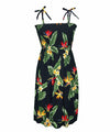 Birds of Paradise Smock Hawaiian Dress Short Smocked Tube Top Dress RJC