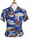 Blue Hawaii Rayon Camp Shirt for Women
