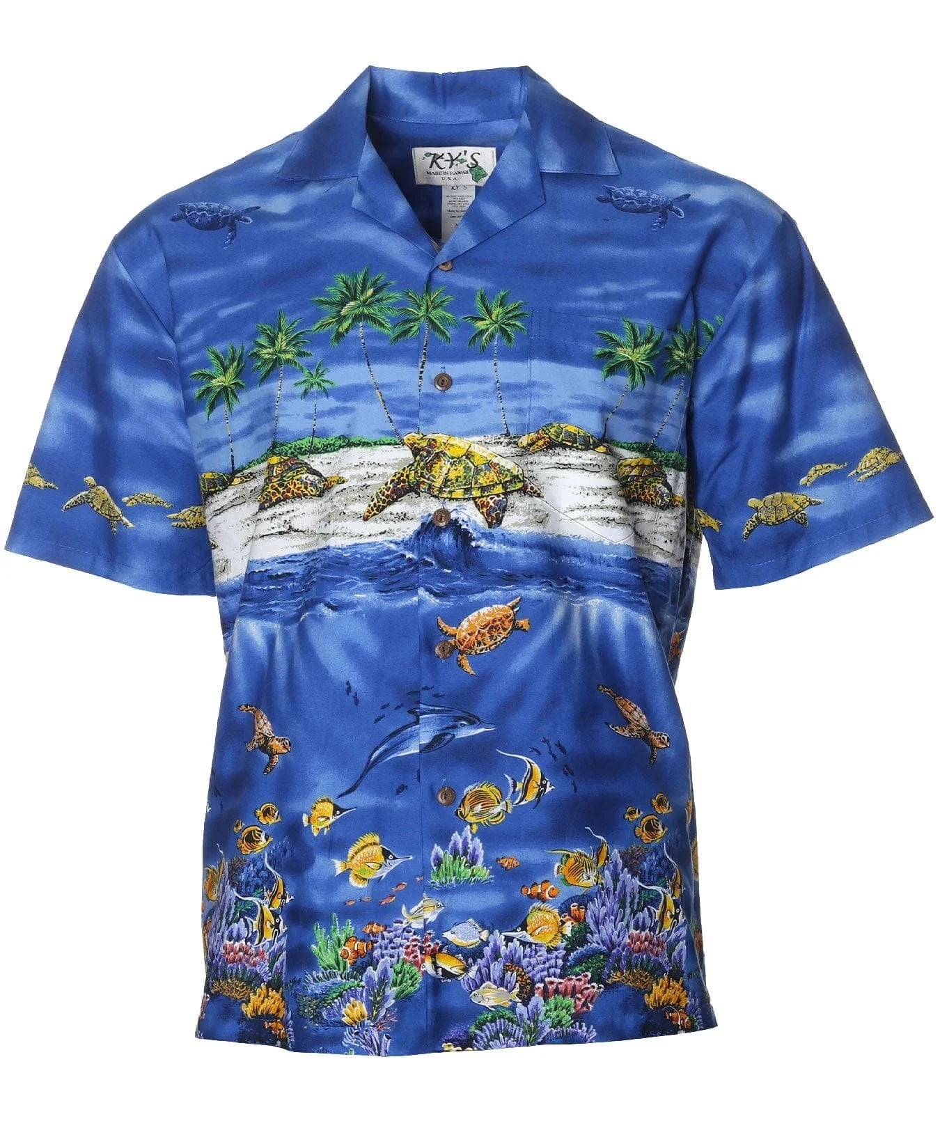 Border Chest Turtles Hawaiian Shirt