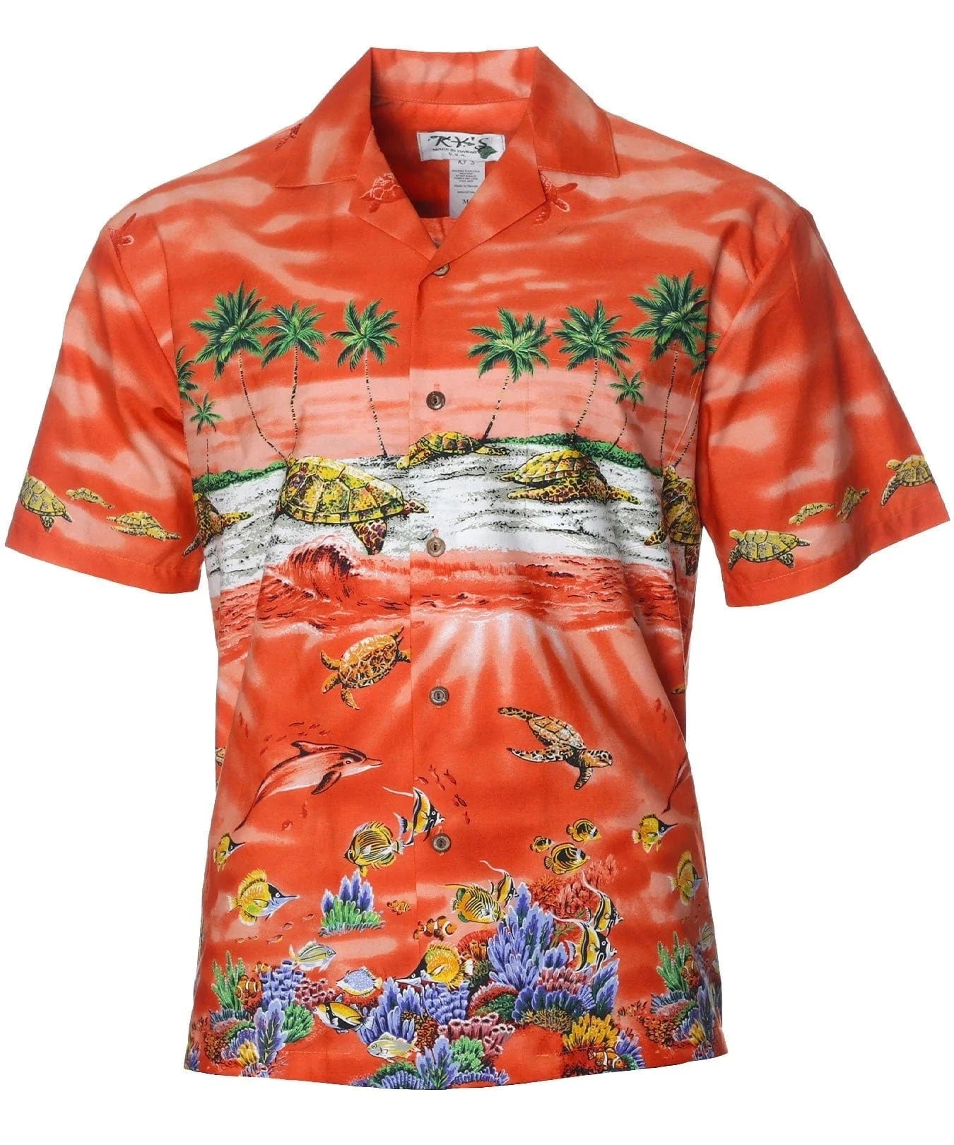Border Chest Turtles Hawaiian Shirt