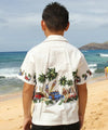 Long Boards Cotton Boys Hawaiian shirt