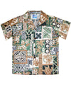 Boys Honu Tapa Cotton Aloha Shirt