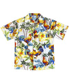 Boy's Cotton Roosters Hawaiian Shirts