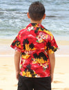 Boys Sunset Cotton Hawaiian Shirt