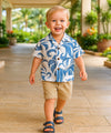 Makapu 2 Piece Boy's Cabana Set Corn Flower Blue