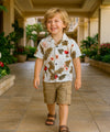 Boys Wainapanapa Rayon Aloha Shirt White