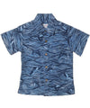 Cotton Button-Up Boys Whales Aloha Shirt