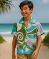 Boy's Traveler Rayon Aloha Shirts Green