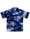 Hawaiian Sunset Boys Cotton Aloha Shirt