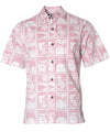 Hibiscus Panel Button Up Aloha Dress Shirt