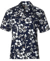 Short Sleeves Hibiscus Cotton Men's Aloha Shirt