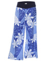 Cotton Plumeria Pants with Side Pockets