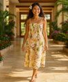 Tube-Top Midi Hookipa Hibiscus Dress Maize One Size Fits Most XS-XL